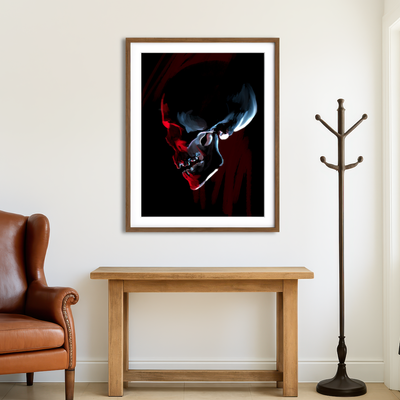 AUTO-MOCKUP ROOM | Red Skull Wall Art