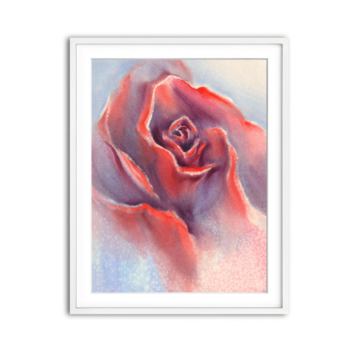 Framed Print 3x4 White
