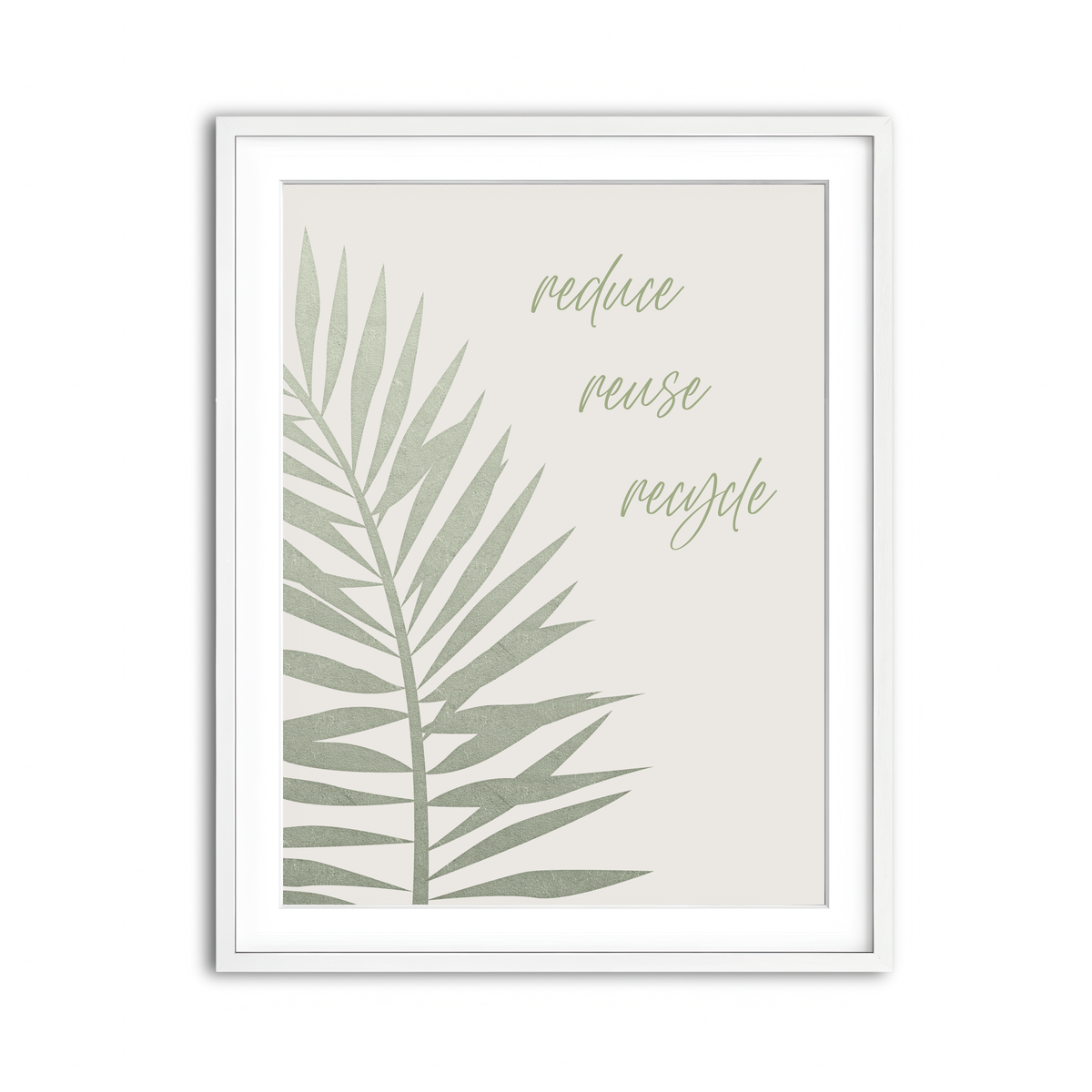 Framed Print 3x4 White