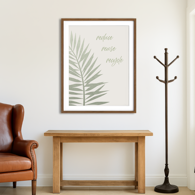 AUTO-MOCKUP ROOM | Reduce - Reuse - Recycle Wall Art