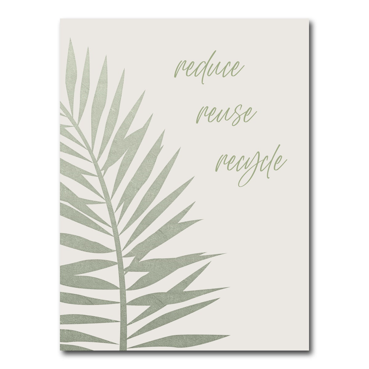 AUTO-MOCKUP WHITE | Reduce - reuse - recycle | 1 Piece | Gallery Wrap Canvas | group=3x4