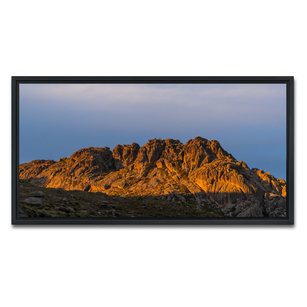 AUTO-MOCKUP WHITE | Reflected Sunset | 1 Piece | Black Framed Canvas | group=2x1