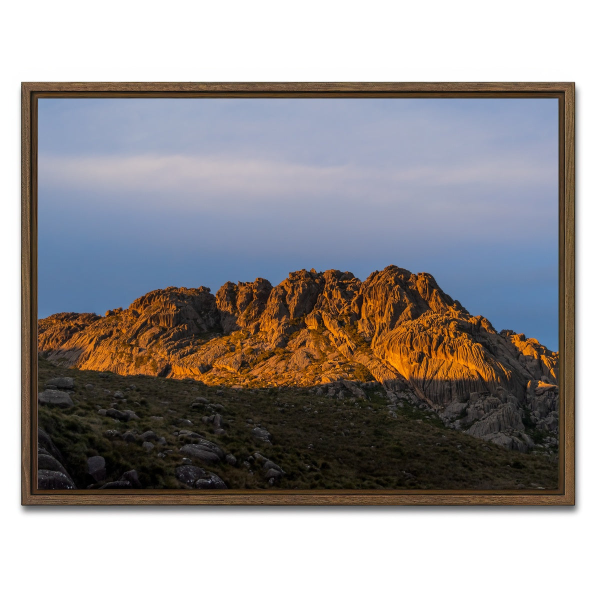 AUTO-MOCKUP WHITE | Reflected Sunset | 1 Piece | Walnut Framed Canvas | group=4x3