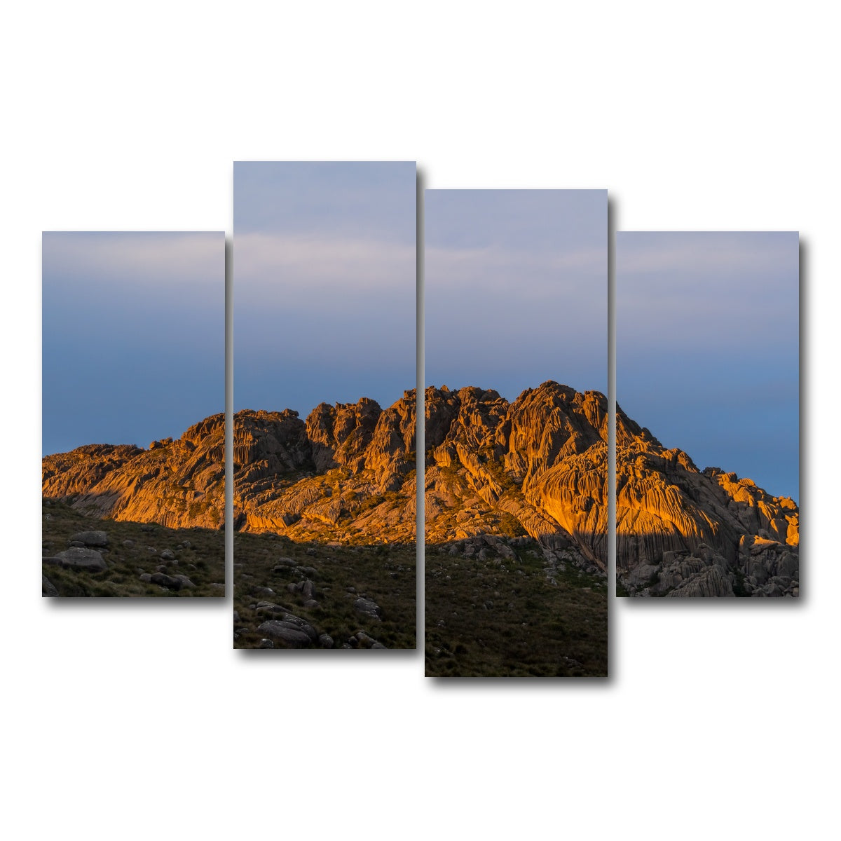 AUTO-MOCKUP WHITE | Reflected Sunset | 4 Piece | Gallery Wrap Canvas | group=4_short