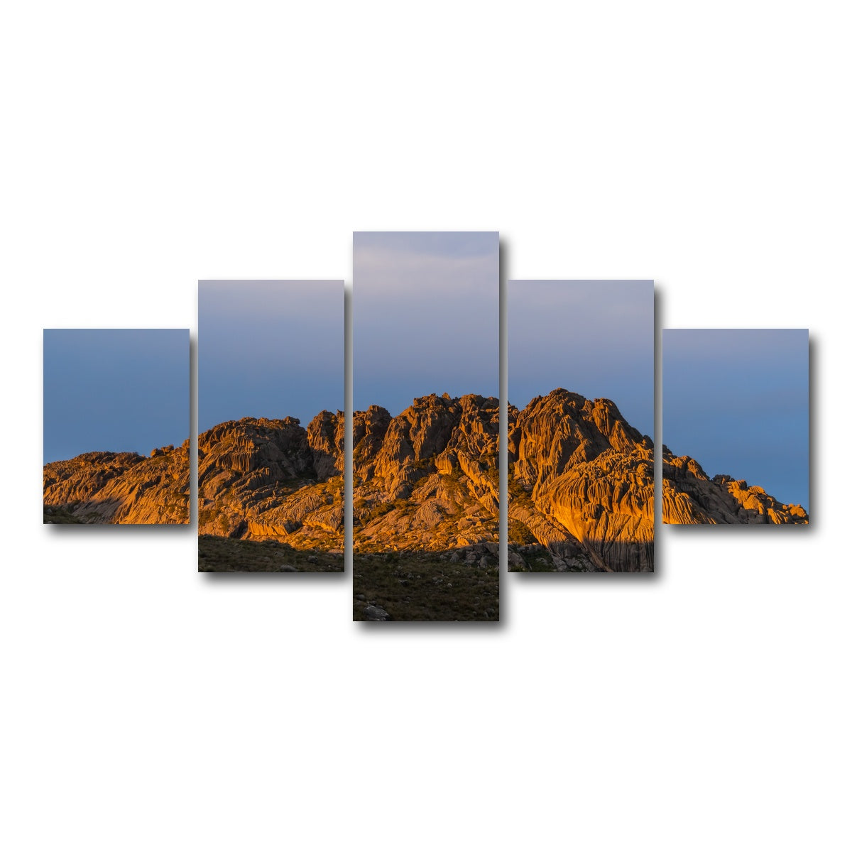 AUTO-MOCKUP WHITE | Reflected Sunset | 5 Piece | Gallery Wrap Canvas | group=5_short