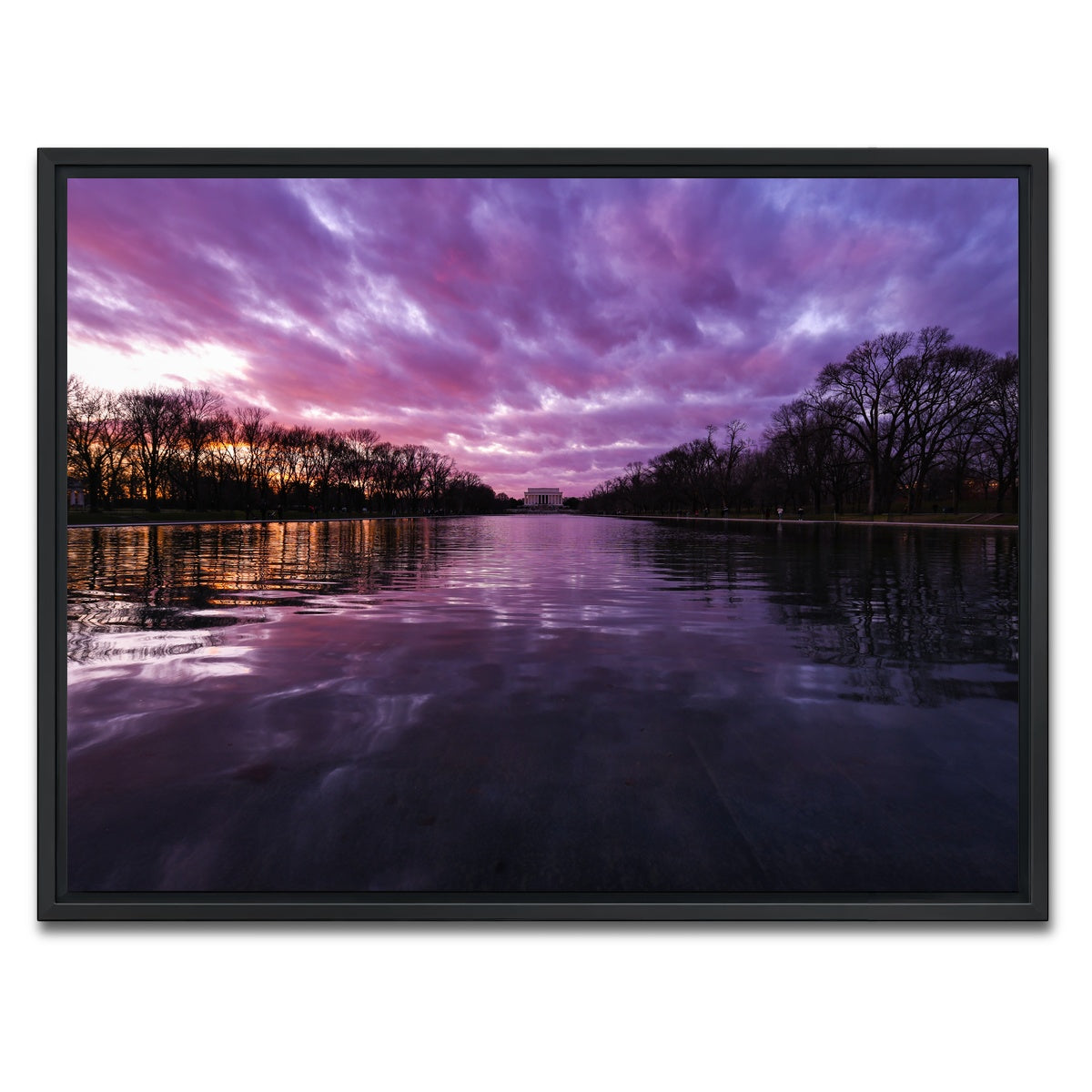 AUTO-MOCKUP WHITE | Reflecting Pool | 1 Piece | Black Framed Canvas | group=4x3