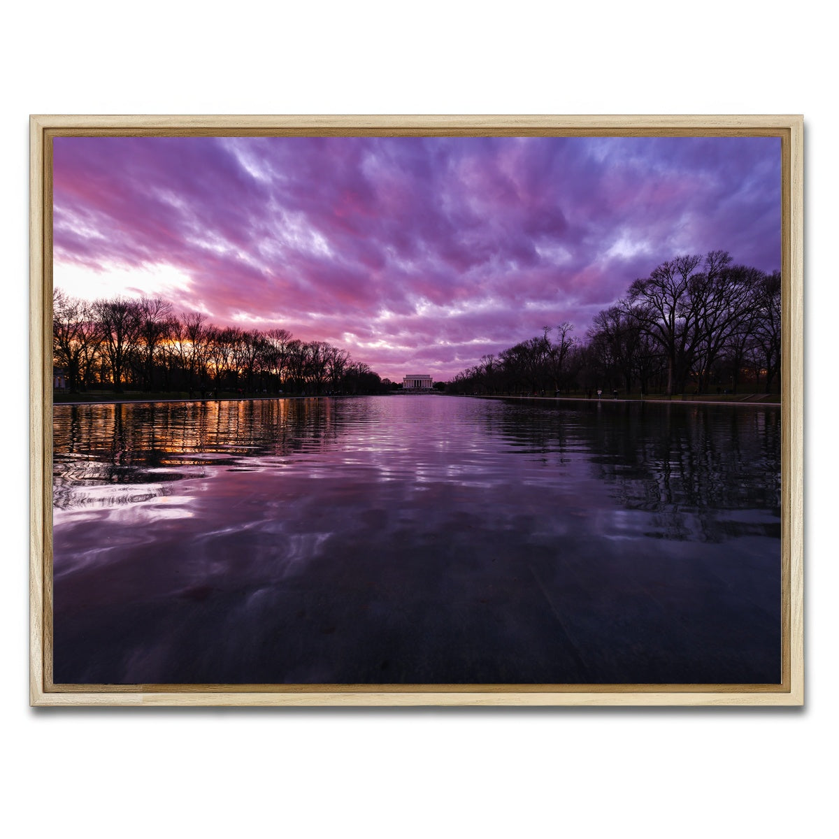 AUTO-MOCKUP WHITE | Reflecting Pool | 1 Piece | Natural Framed Canvas | group=4x3