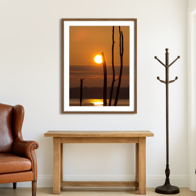 AUTO-MOCKUP ROOM | Reflective Sun Wall Art
