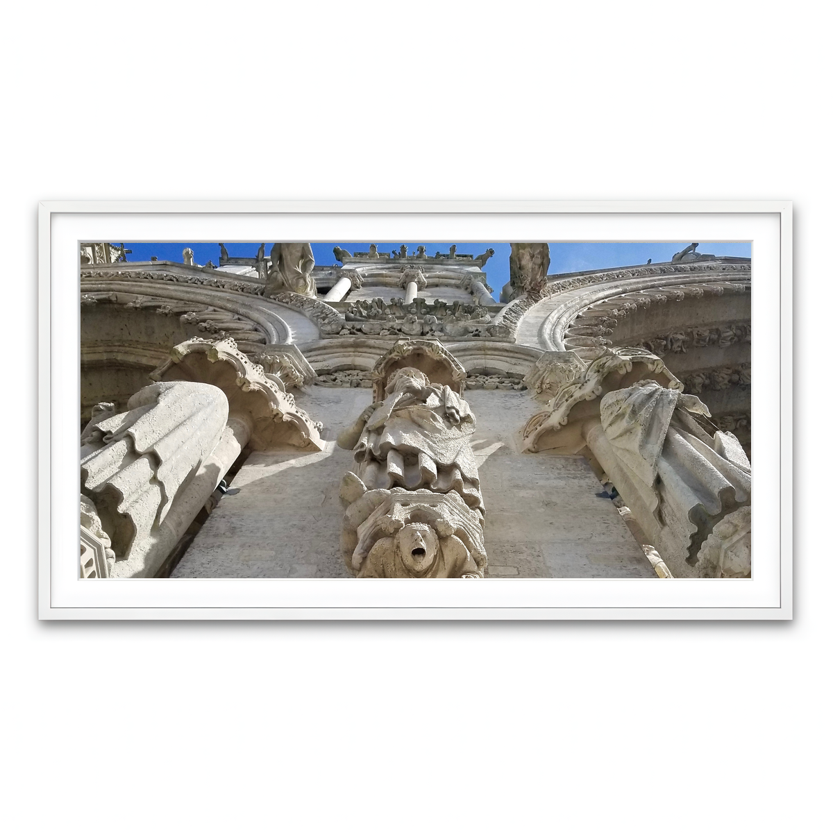 Framed Print 2x1 White