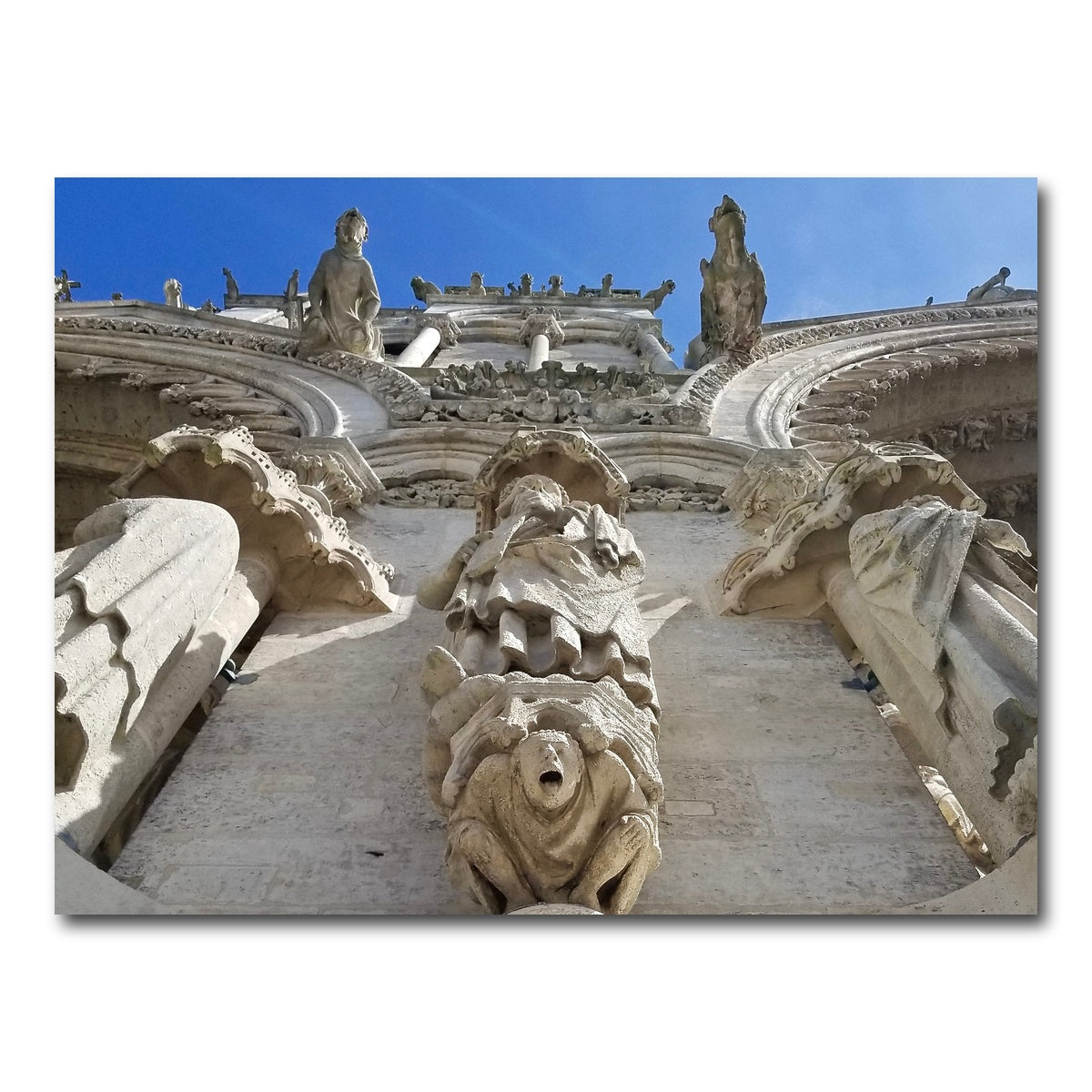 AUTO-MOCKUP WHITE | Reims Cathedral Gargoyles | 1 Piece | Gallery Wrap Canvas | group=4x3