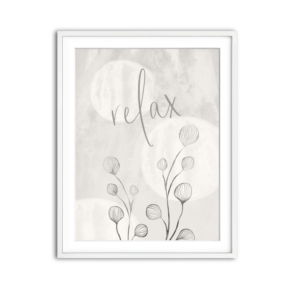 Framed Print 3x4 White