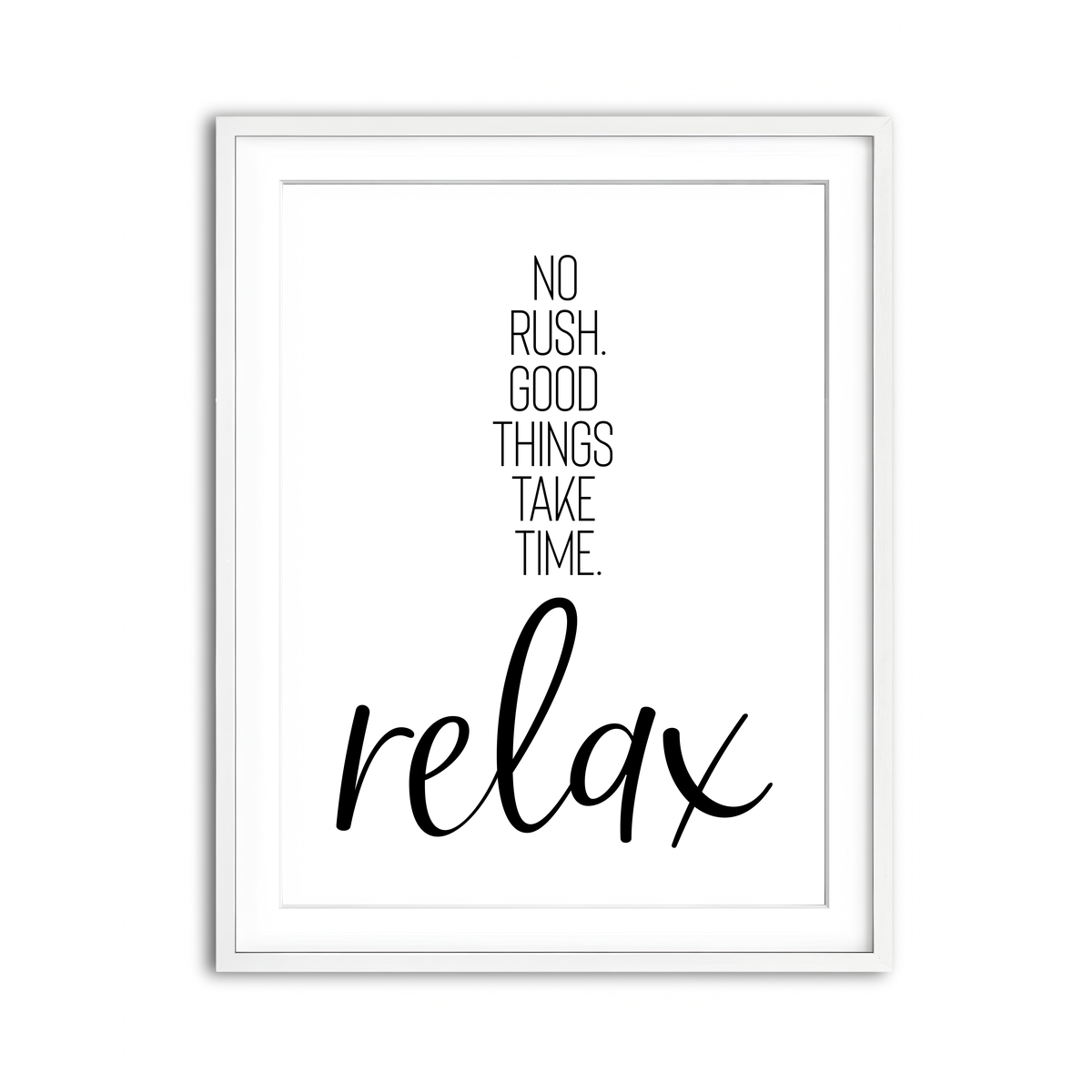 Framed Print 3x4 White