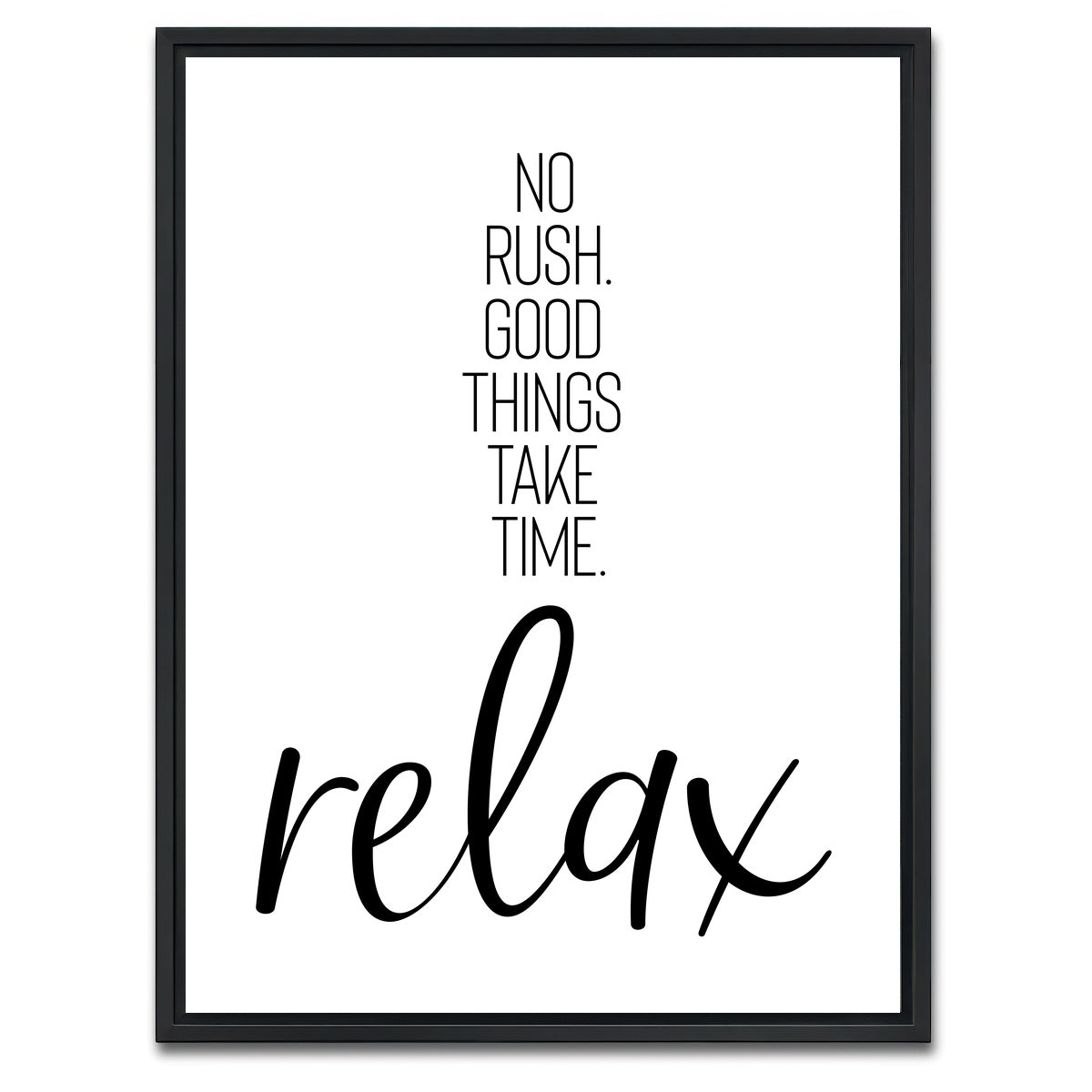 AUTO-MOCKUP WHITE | Relax | 1 Piece | Black Framed Canvas | group=3x4