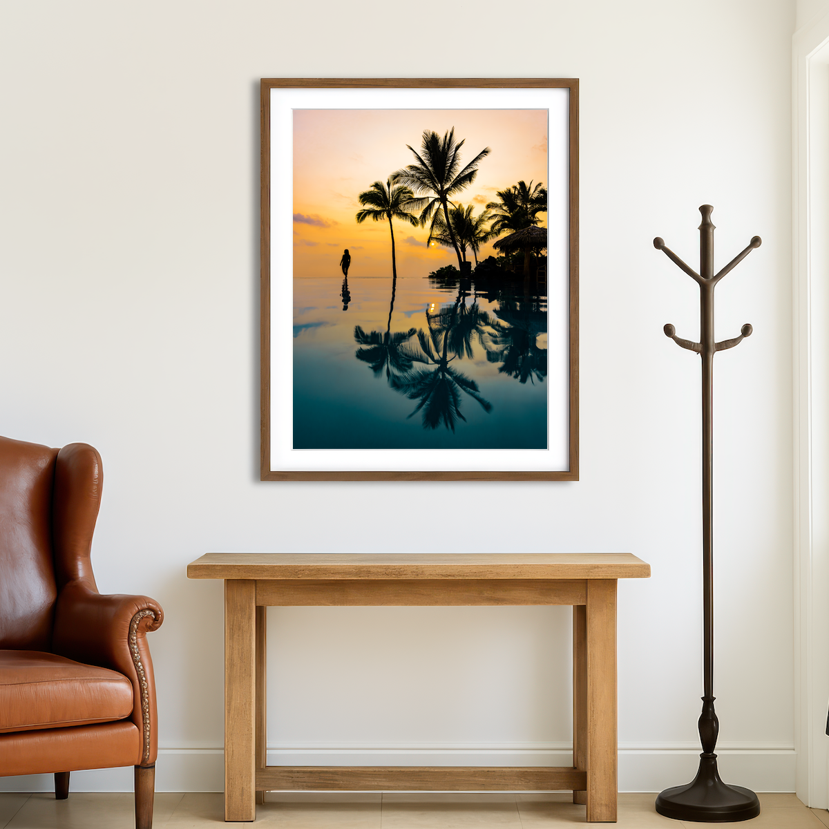 AUTO-MOCKUP ROOM | Relaxation Sunset Wall Art