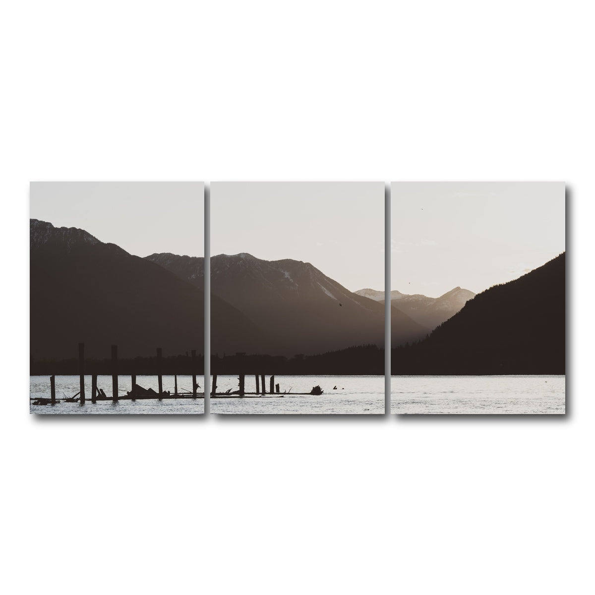 AUTO-MOCKUP WHITE | Remnants of a Dock | 3 Piece | Gallery Wrap Canvas | group=18x24