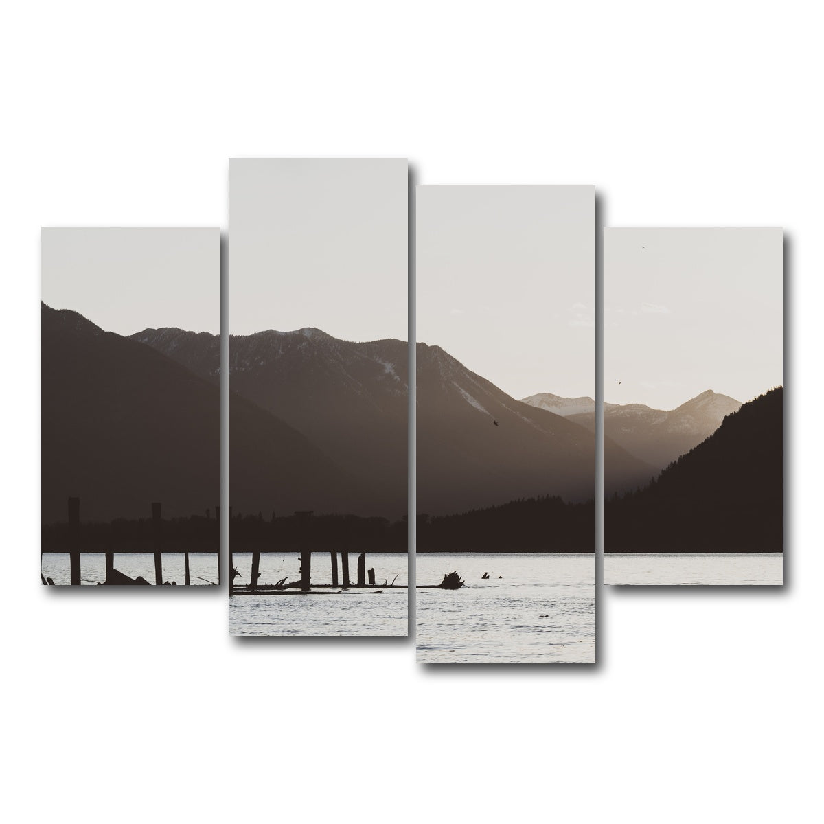 AUTO-MOCKUP WHITE | Remnants of a Dock | 4 Piece | Gallery Wrap Canvas | group=4_short