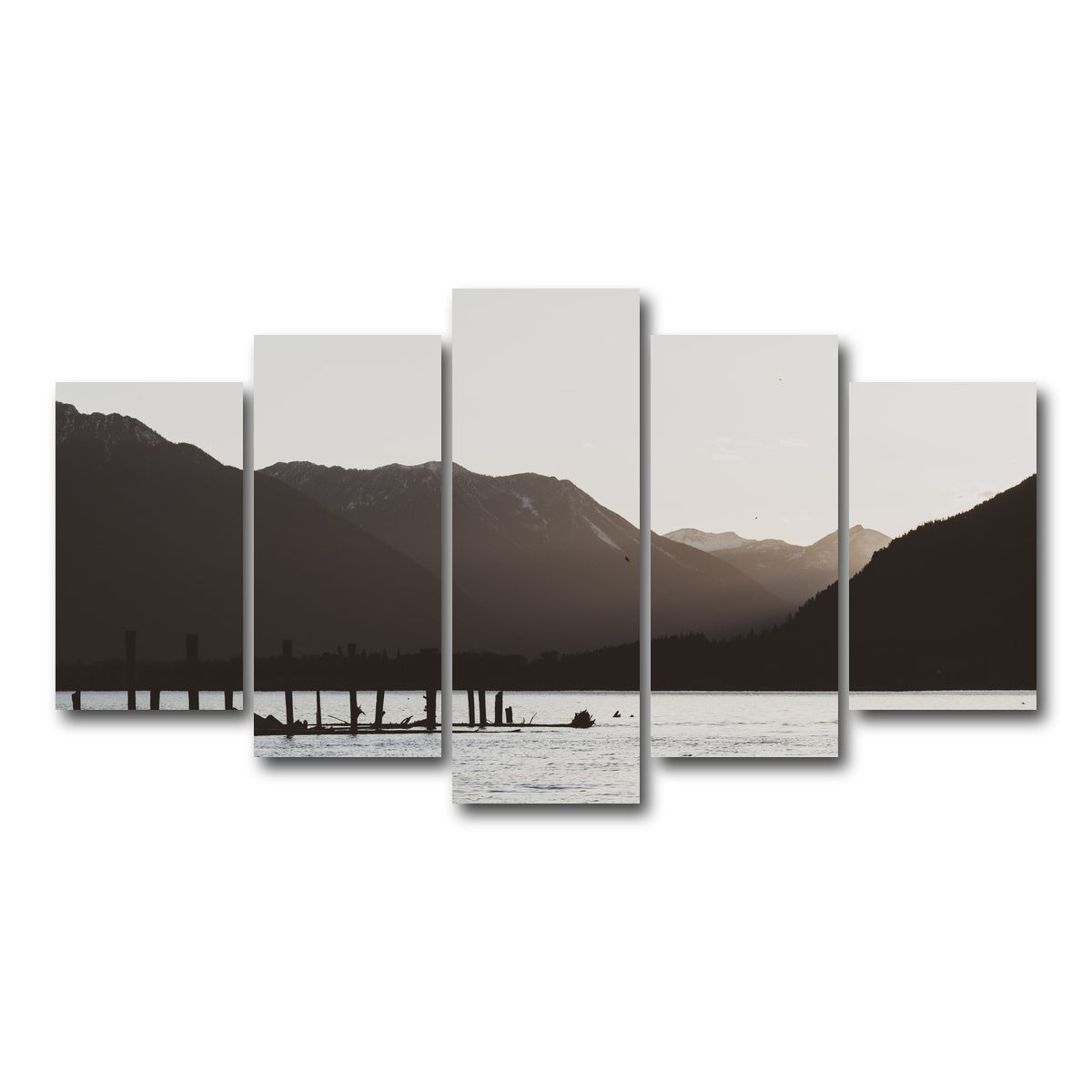AUTO-MOCKUP WHITE | Remnants of a Dock | 5 Piece | Gallery Wrap Canvas | group=5_normal