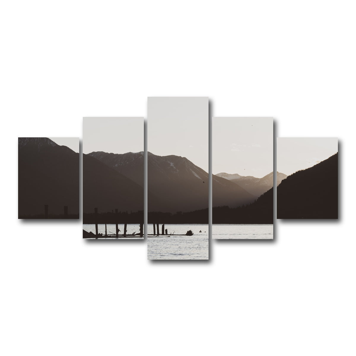 AUTO-MOCKUP WHITE | Remnants of a Dock | 5 Piece | Gallery Wrap Canvas | group=5_short