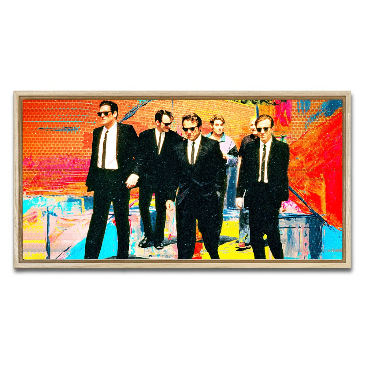 AUTO-MOCKUP WHITE | Reservoir Dogs | 1 Piece | Natural Framed Canvas | group=2x1