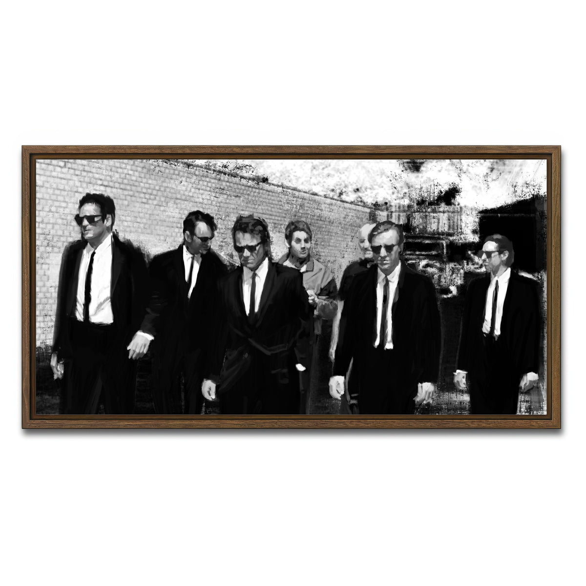 AUTO-MOCKUP WHITE | Reservoir | 1 Piece | Walnut Framed Canvas | group=2x1