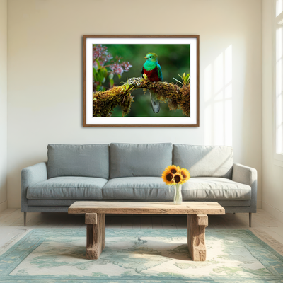 AUTO-MOCKUP ROOM | Resplendent Quetzal Wall Art