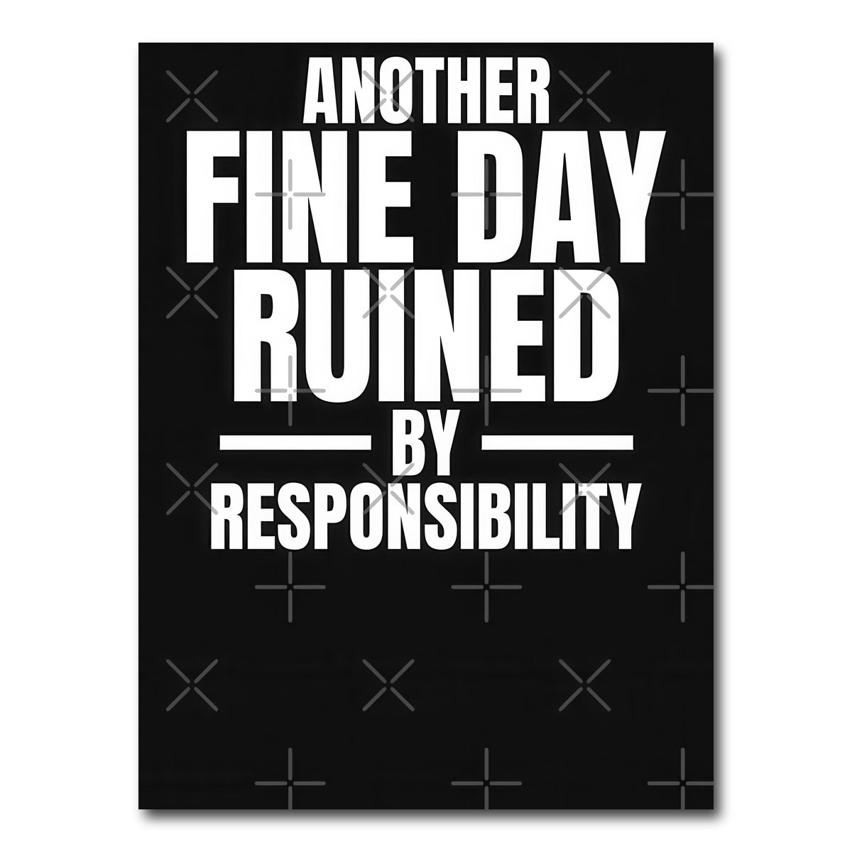 AUTO-MOCKUP WHITE | Responsibility | 1 Piece | Gallery Wrap Canvas | group=3x4