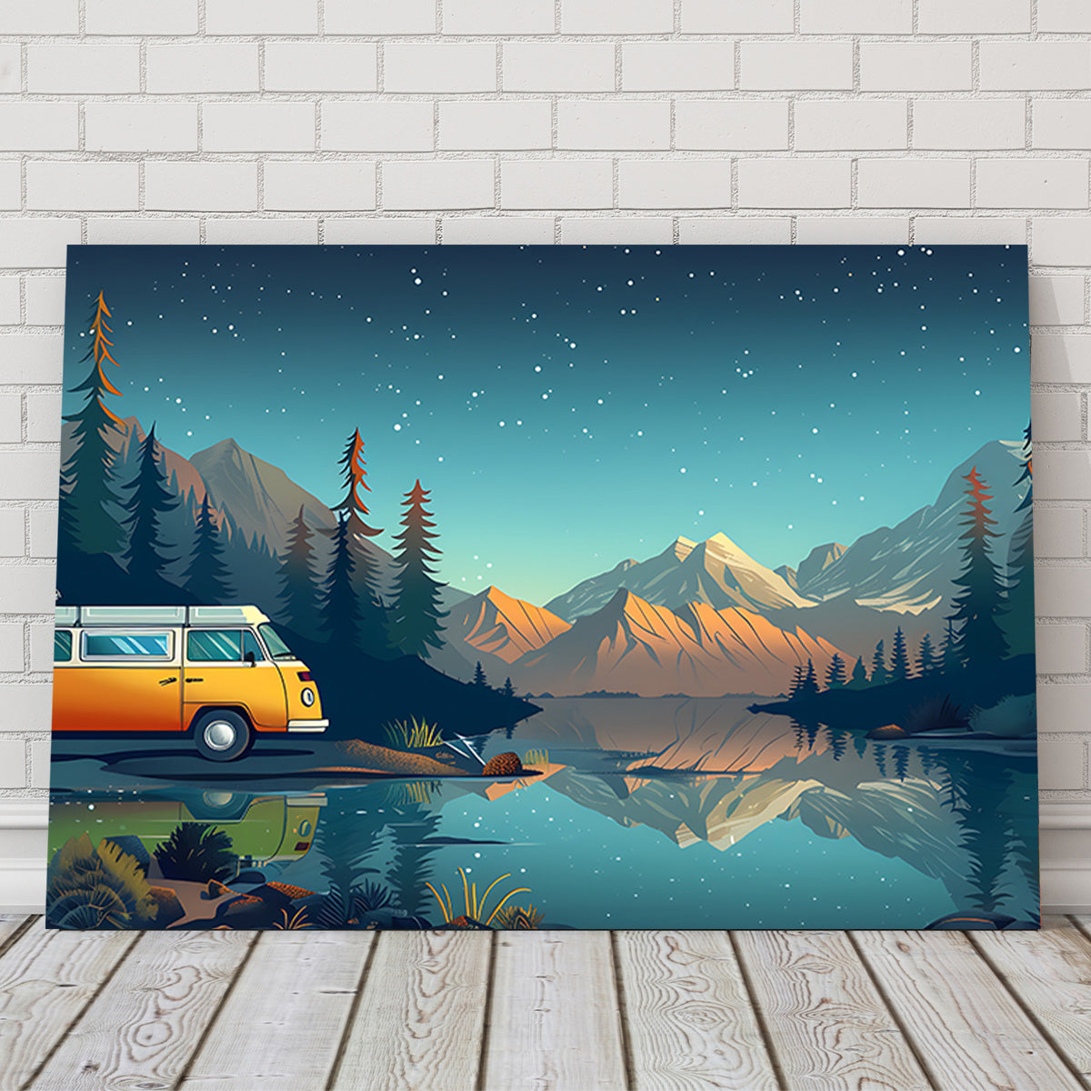 Retro Camper Bus Wall Art