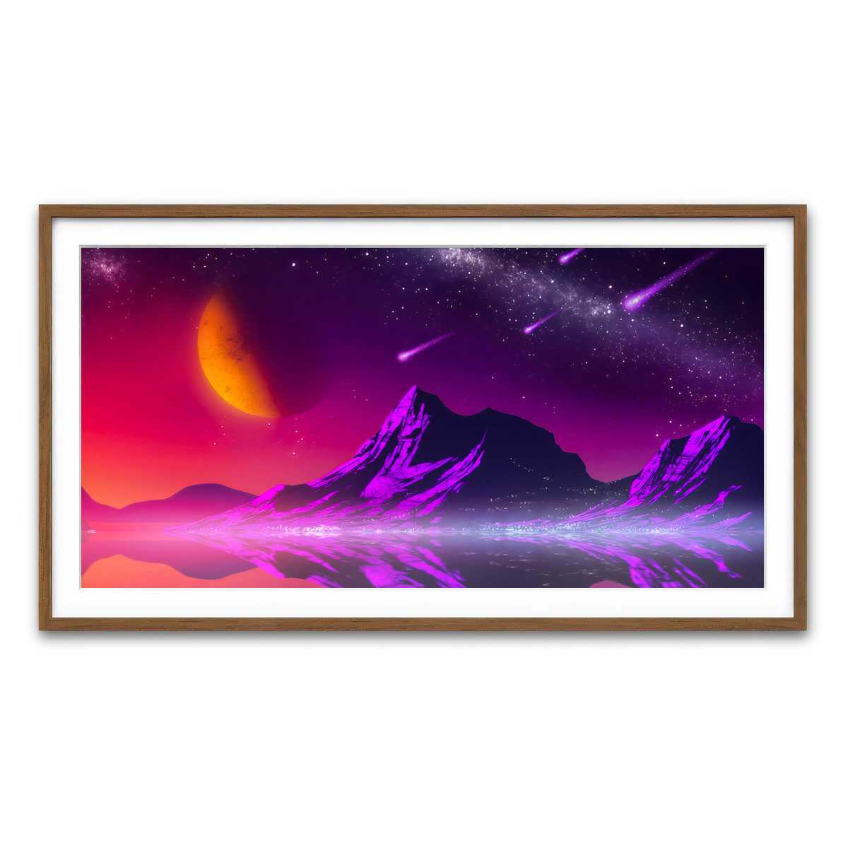 Framed Print 2x1 Walnut