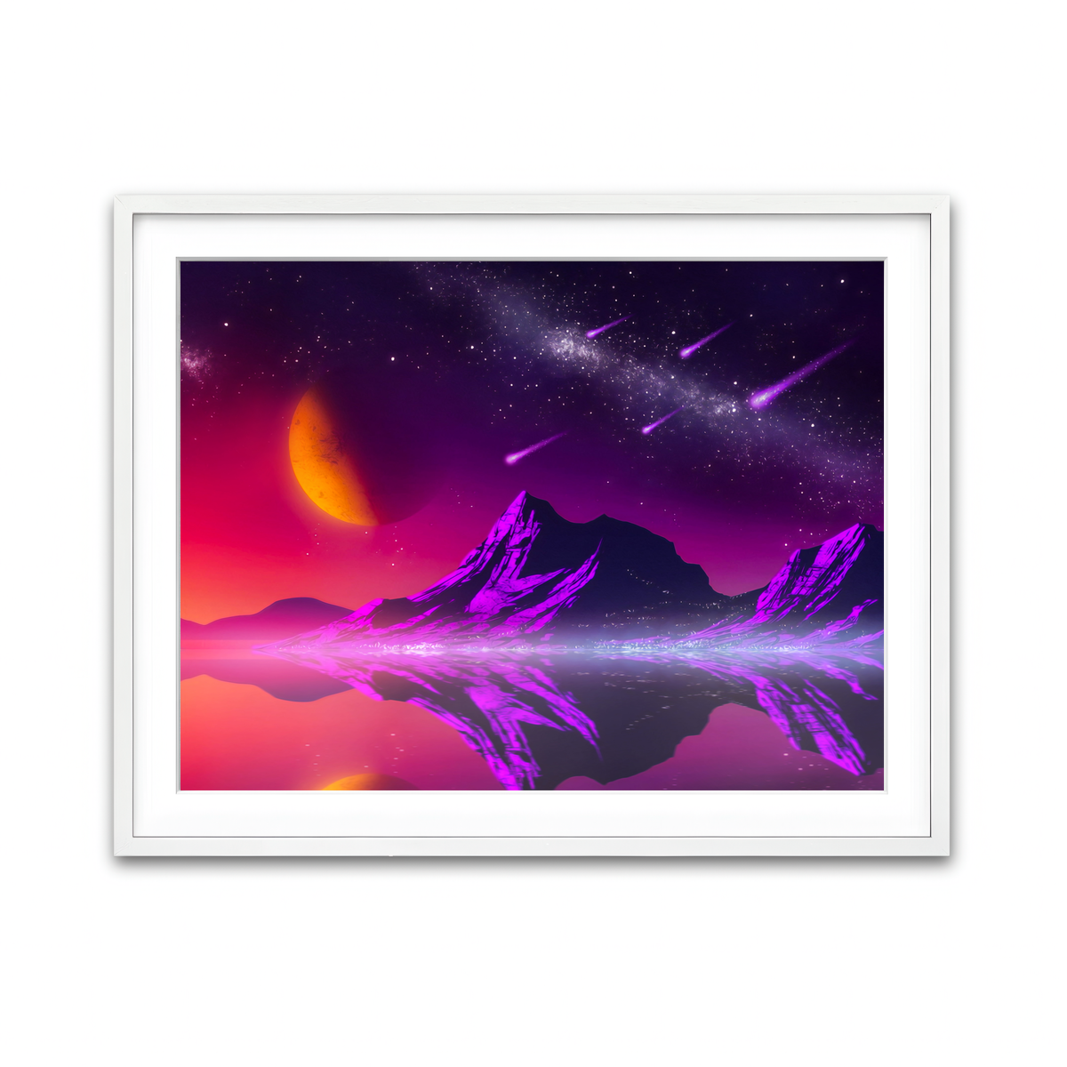 Framed Print 4x3 White