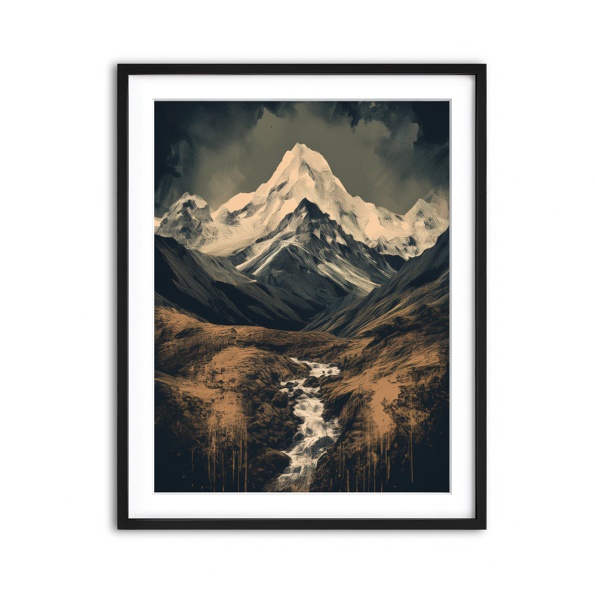 Framed Print 3x4 Black