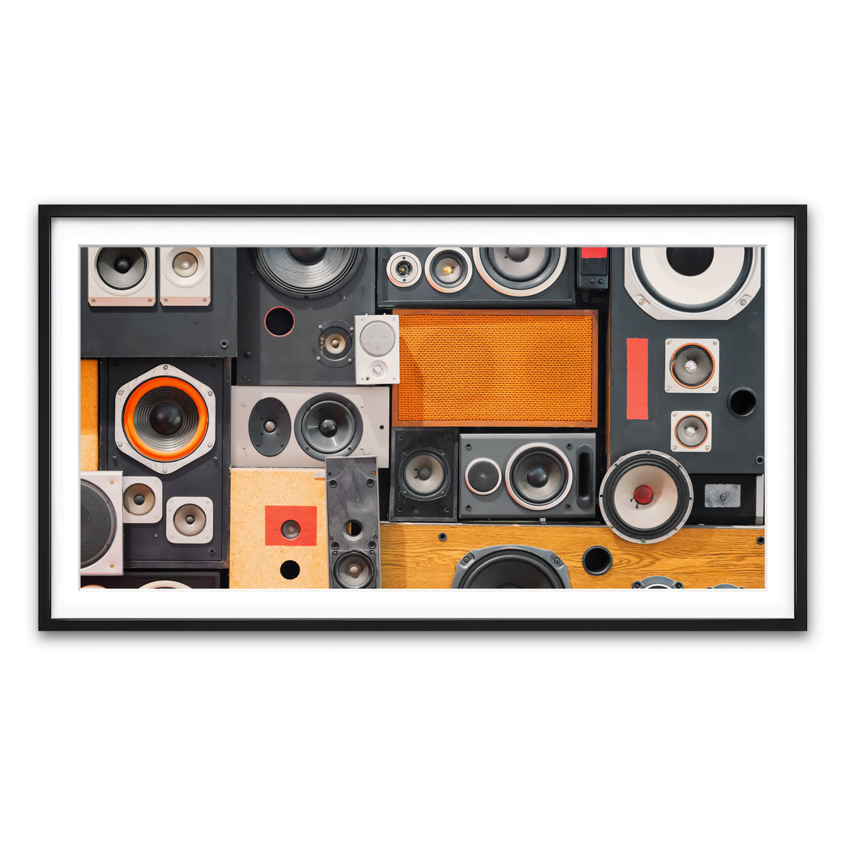 Framed Print 2x1 Black