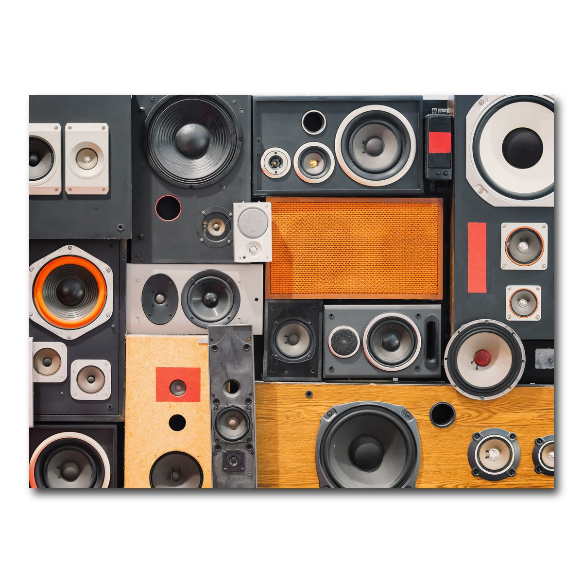 AUTO-MOCKUP WHITE | Retro Speakers | 1 Piece | Gallery Wrap Canvas | group=4x3