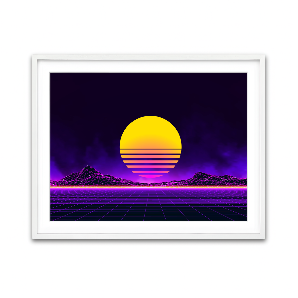 Framed Print 4x3 White