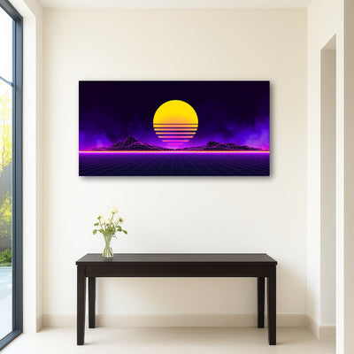 AUTO-MOCKUP ROOM | Retro landscape