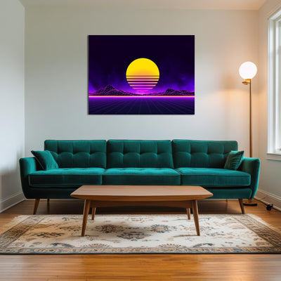 AUTO-MOCKUP ROOM | Retro landscape