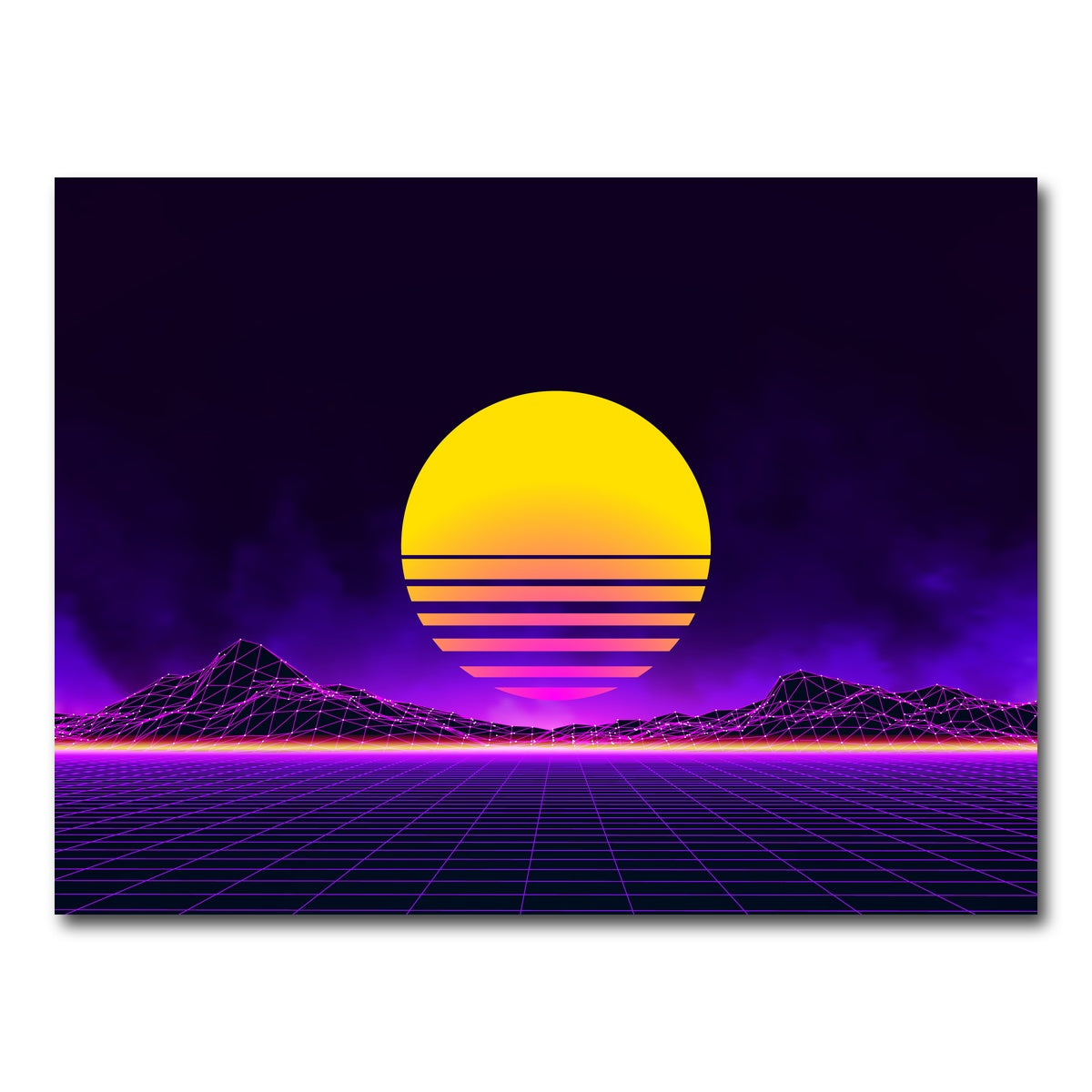 AUTO-MOCKUP WHITE | Retro landscape | 1 Piece | Gallery Wrap Canvas | group=4x3