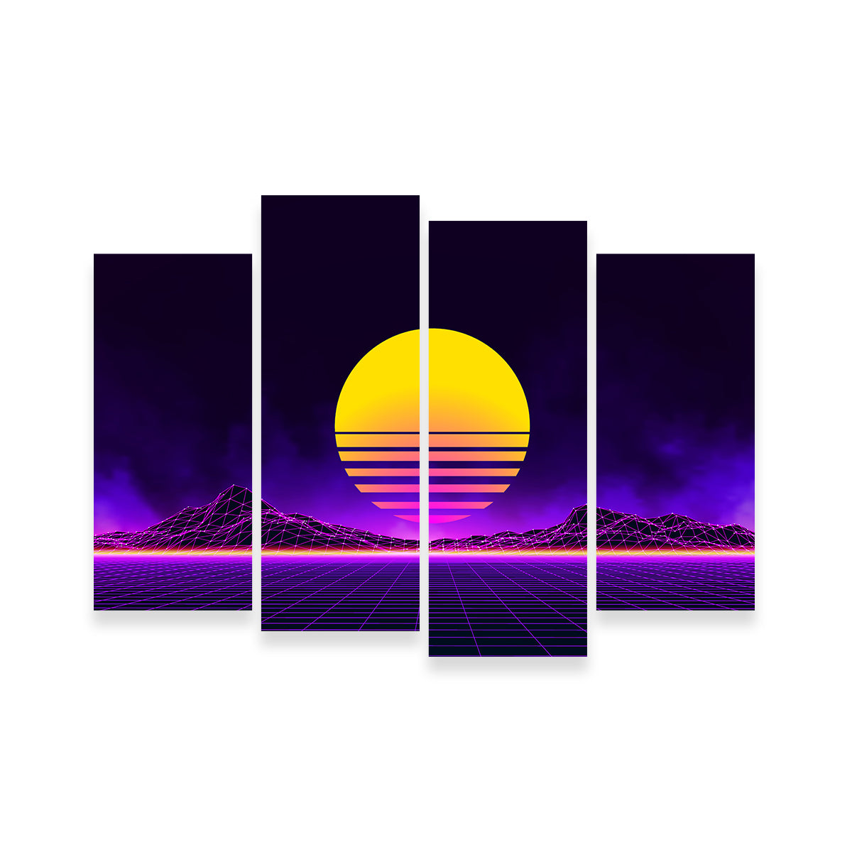 Retro Landscape Wall Art