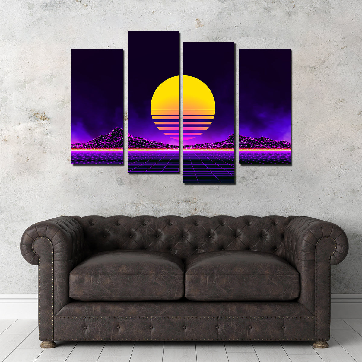 Retro Landscape Wall Art