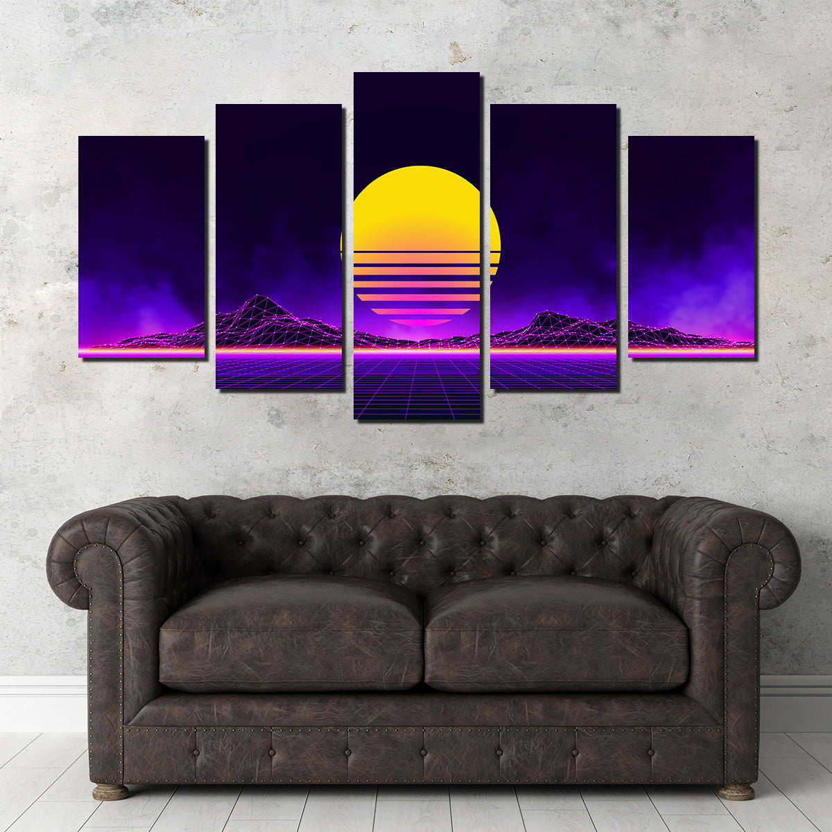 Retro Landscape Wall Art