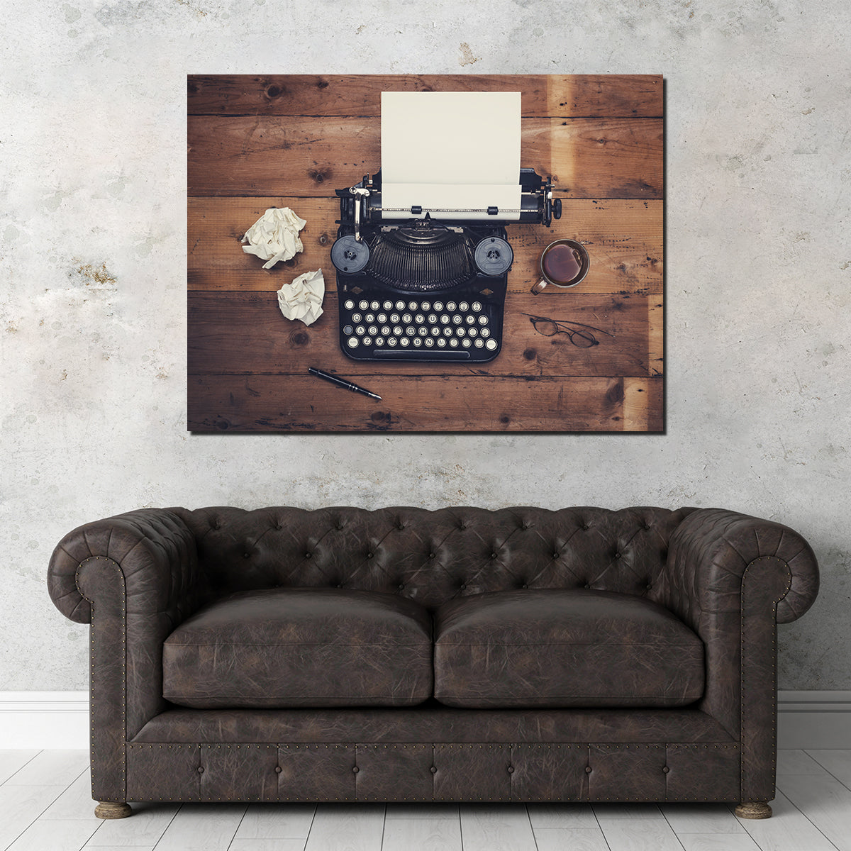 Retro Typewriter Wall Art