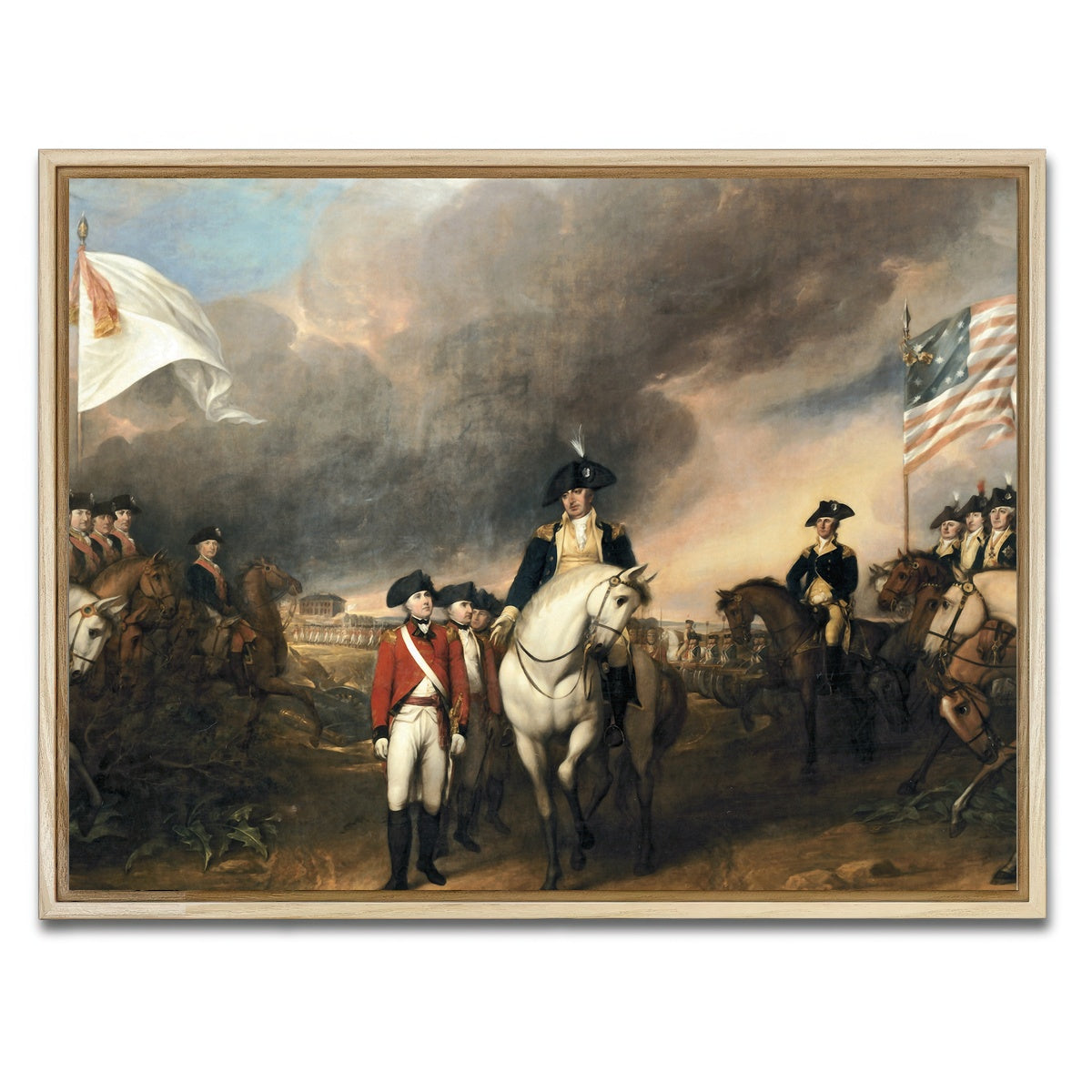 AUTO-MOCKUP WHITE | Revolutionary War | 1 Piece | Natural Framed Canvas | group=4x3