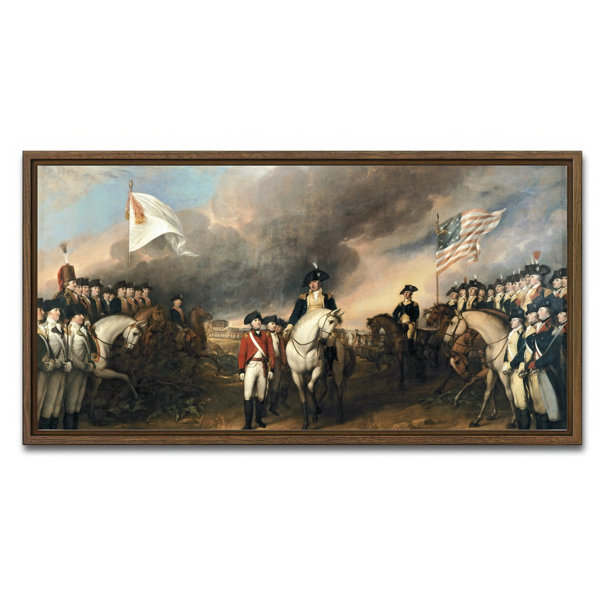 AUTO-MOCKUP WHITE | Revolutionary War | 1 Piece | Walnut Framed Canvas | group=2x1