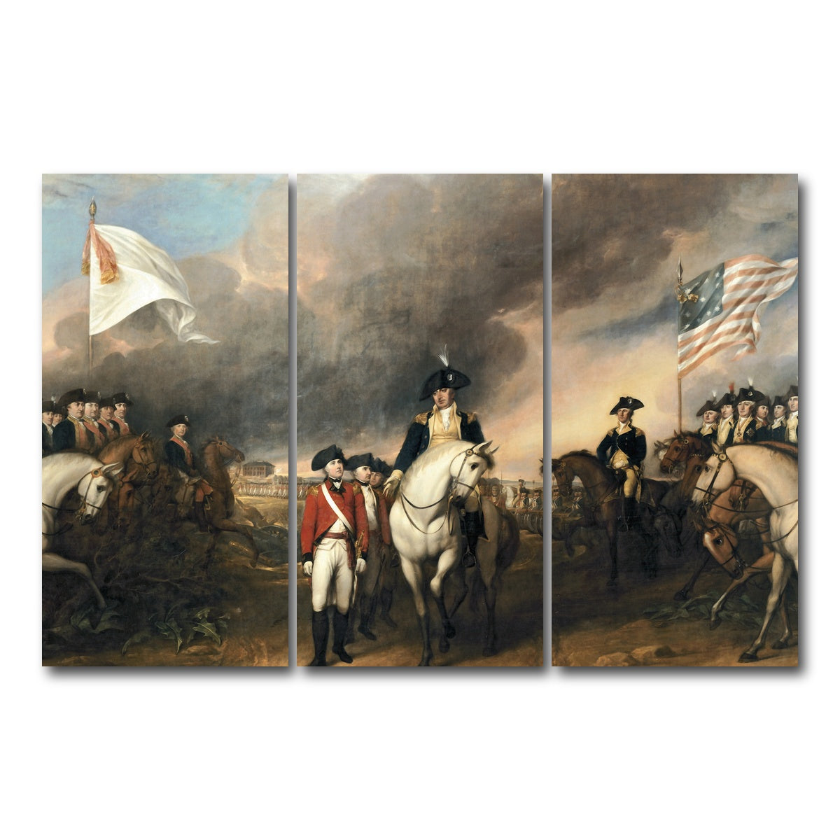 AUTO-MOCKUP WHITE | Revolutionary War | 3 Piece | Gallery Wrap Canvas | group=12x24