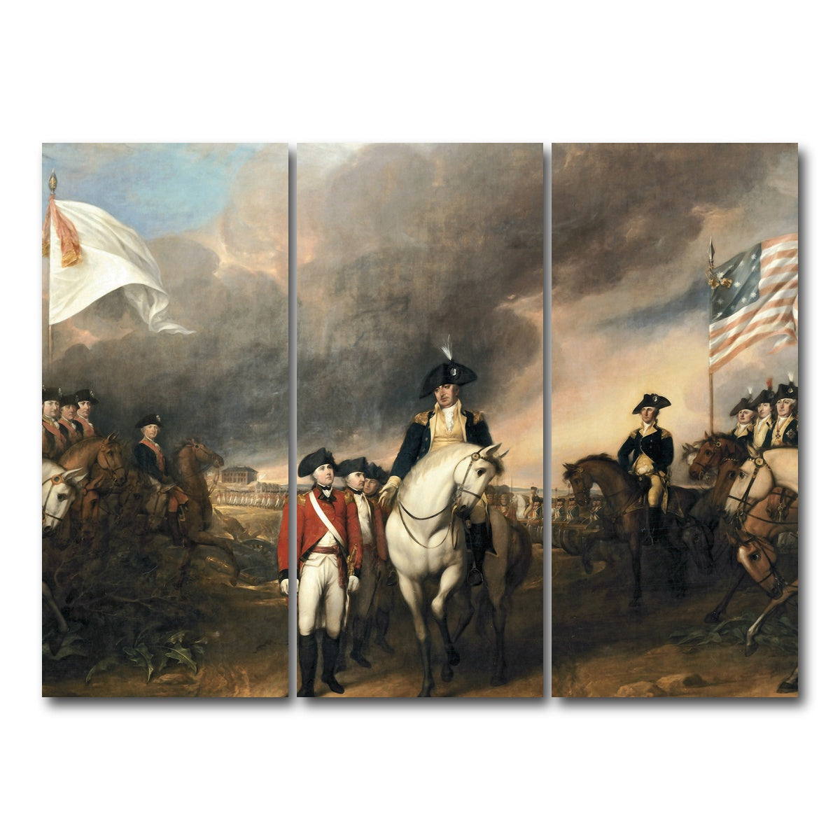 AUTO-MOCKUP WHITE | Revolutionary War | 3 Piece | Gallery Wrap Canvas | group=8x18