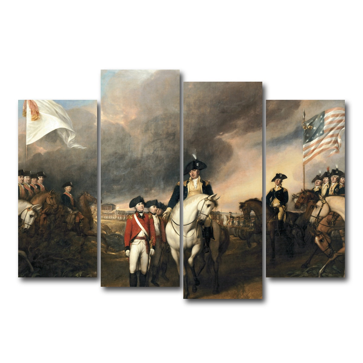 AUTO-MOCKUP WHITE | Revolutionary War | 4 Piece | Gallery Wrap Canvas | group=4_normal