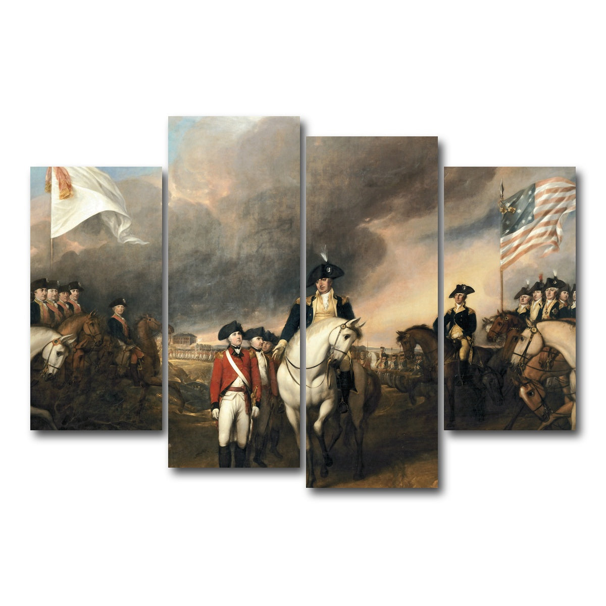 AUTO-MOCKUP WHITE | Revolutionary War | 4 Piece | Gallery Wrap Canvas | group=4_short