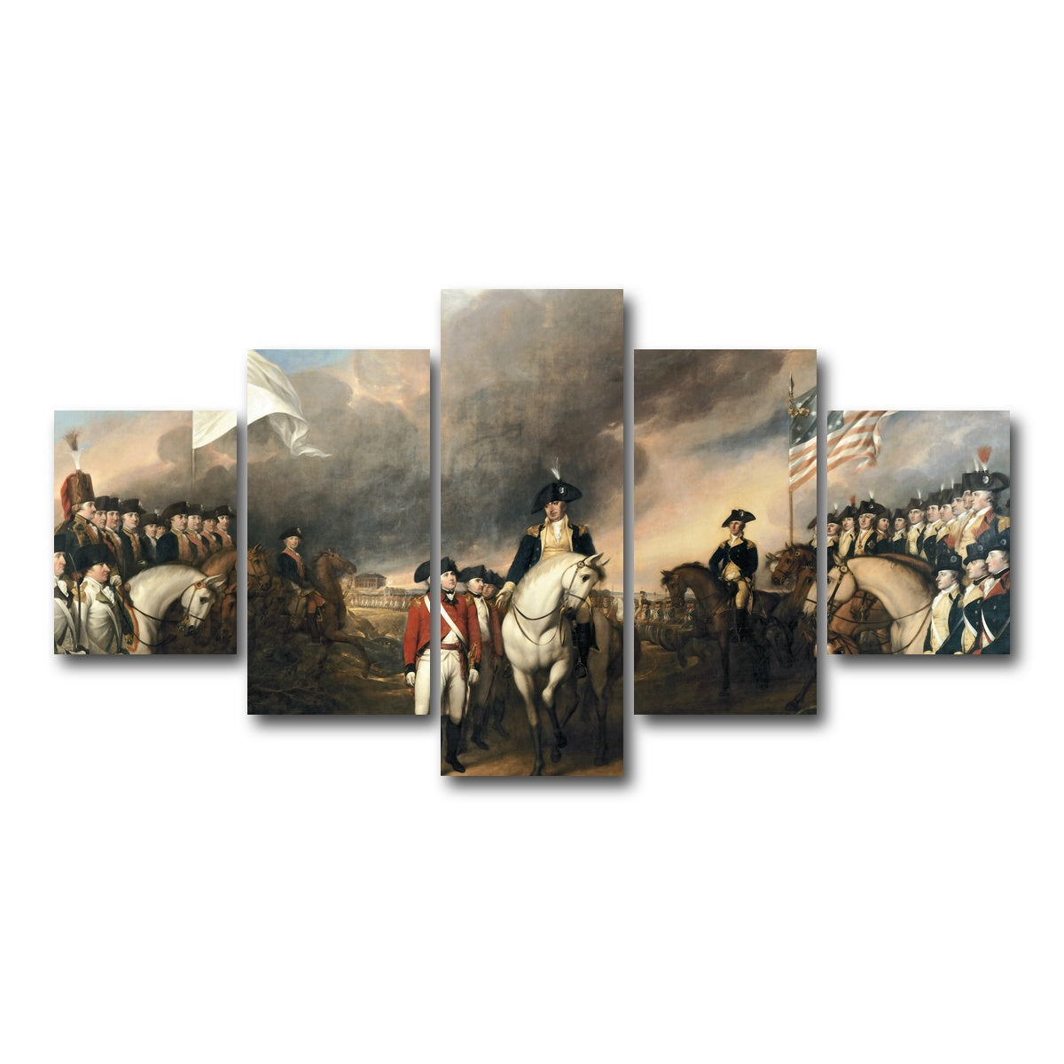 AUTO-MOCKUP WHITE | Revolutionary War | 5 Piece | Gallery Wrap Canvas | group=5_short