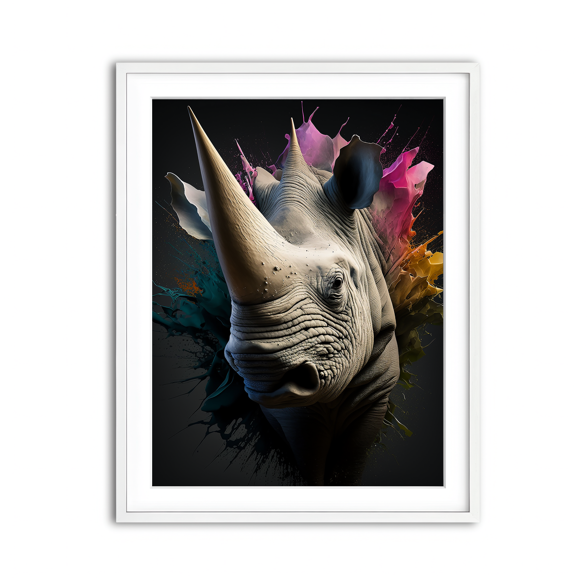 Framed Print 3x4 White
