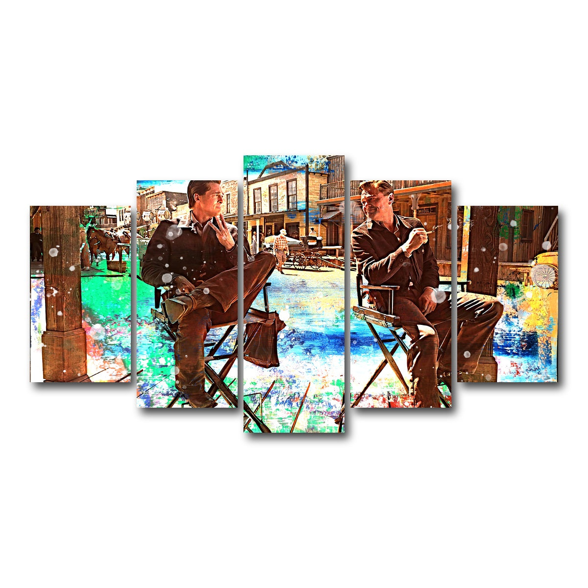 AUTO-MOCKUP WHITE | Rick & Cliff | 5 Piece | Gallery Wrap Canvas | group=5_normal