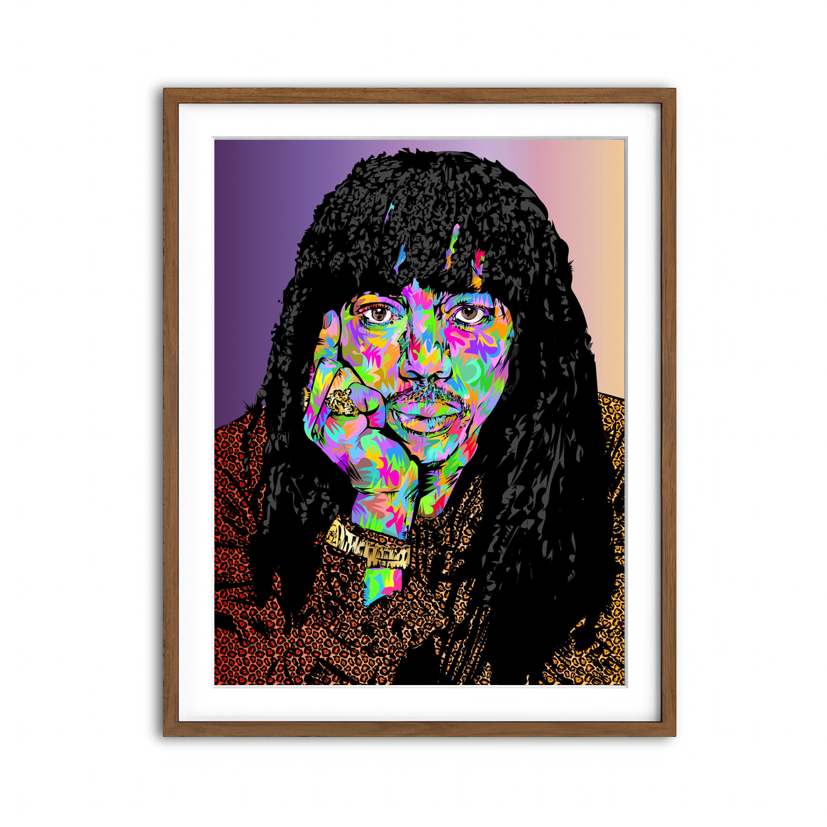 Framed Print 3x4 Walnut